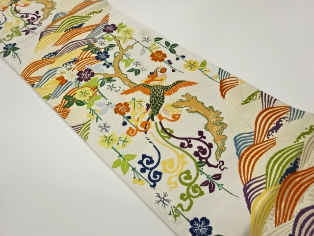 JAPANESE FUKURO OBI / WOVEN WEEPING SAKURA